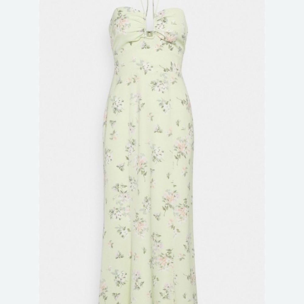Abercrombie & Fitch Floral Maxi Dress - Light Green